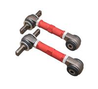 RED/White Aluminum Rear Adjustable Suspension Camber Kit Dog Bone Adjustable Control Arm Compatible for Honda Civic EK EG CRX 1988-2000(Red)