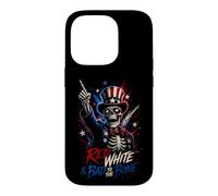 "Red, White, and Bad to the Bone" Case for iPhone 14 Pro