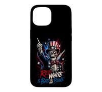 "Red, White, and Bad to the Bone" Case for iPhone 15