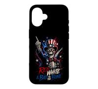 "Red, White, and Bad to the Bone" Case for iPhone 16