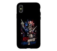 "Red, White, and Bad to the Bone" Case for iPhone X/XS