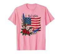 Red, White and Blossom T-Shirt, Men, Pink, X-Large