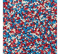 Red, White and Blue 100s 1000s Cake Sprinkles - 35g Union Jack Edible Hundreds & Thousands Cake Toppers Decorations Mini Balls Nonpareils