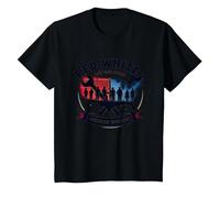 Red, White, and Blue Collar T-Shirt, Kids, Black, 4 Years