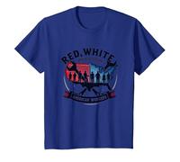 Red, White, and Blue Collar T-Shirt, Kids, Royal Blue, 4 Years