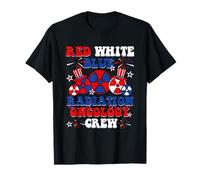 Red White and Blue Radiation Oncology Radiation Therapist T-Shirt
