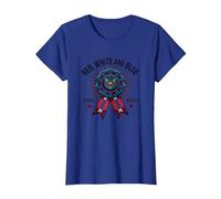 Red, White, and Blue Ribbon Winner T-Shirt, Women, Royal Blue, XS