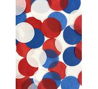 Red White and Blue tissue paper confetti shapes - Union Jack, Royal Wedding, Queen, RAF