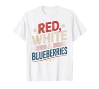 Red White and Blueberries Patriotic Fourth of July T-Shirt