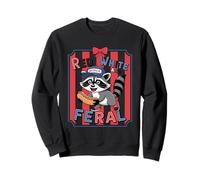 Red White and Feral Wild Spirit Celebration Design Sweatshirt