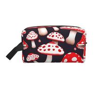 Red White and Mushroom Storage Bag Toiletry Bag Travel Bag Cute Cosmetic Bag Makeup Accessories