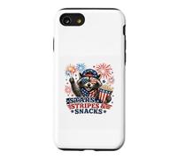 Red White And Trash Panda Funny Patriotic Raccoon Graphic Case for iPhone SE (2020) / 7/8