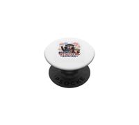 Red White And Trash Panda Funny Patriotic Raccoon Graphic PopSockets Adhesive PopGrip