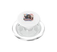 Red White And Trash Panda Funny Patriotic Raccoon Graphic PopSockets PopGrip for MagSafe