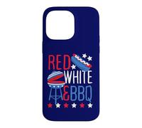 Red White & Blue BBQ USA Holiday Hot Dog Grill Party Case for iPhone 14 Pro Max