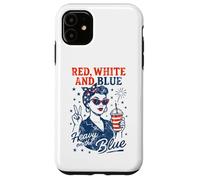 Red White Blue Heavy on the Blue 4th July Liberal Feminist Case for iPhone 11
