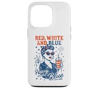 Red White Blue Heavy on the Blue 4th July Liberal Feminist Case for iPhone 13 Pro
