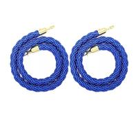 Red White Blue Hemp Stanchion Ropes, 2pcs Twisted Crowd Control Barrier Rope 0.6-3m, Braided Event Rope for Blue Carpet, 0.8m/2.6ft Length