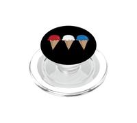 Red White Blue Ice Cream Cones Summer Patriotic PopSockets PopGrip for MagSafe