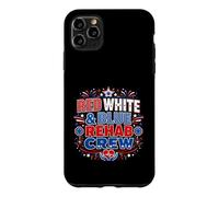 Red White Blue Rehab Team 4th of July Physical Therapy Case for iPhone 11 Pro Max