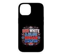 Red White Blue Rehab Team 4th of July Physical Therapy Case for iPhone 14