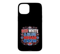 Red White Blue Rehab Team 4th of July Physical Therapy Case for iPhone 15 Plus
