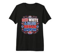 Red White Blue Rehab Team 4th of July Physical Therapy Premium T-Shirt
