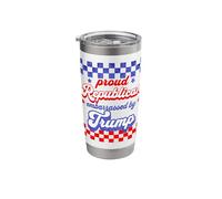 Red White Blue Republican Values Conservative Stars Graphic Stainless Steel Insulated Tumbler