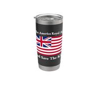 Red White Blue Royal American British Flag Vector Art Stainless Steel Insulated Tumbler
