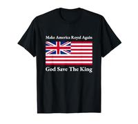Red White Blue Royal American British Flag Vector Art Value Graphic T-Shirt