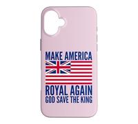 Red White Blue Royal American British Flag Vector Case for iPhone 16 Plus