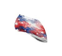 Red White Blue Tie Dye USA Flag Stars Stripes Golf Blade Putter Cover Premium Golf Mallet Putter Cover Headcover for Men Women