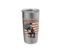 Red White & Blues George Washington Guitar Player Stainless Steel Insulated Tumbler