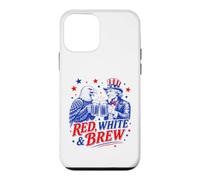 Red White & Brew Funny American Vintage USA Beer Lovers Case for iPhone 12 mini