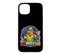 Red White & Corn Patriotic Summer Cookout Case for iPhone 15 Plus