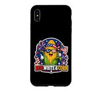 Red White & Corn Patriotic Summer Cookout Case for iPhone XS Max