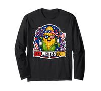 Red White & Corn Patriotic Summer Cookout Long Sleeve T-Shirt