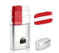 Red White Face & Body Paint Stick, Sports Eye Black-Style Makeup Stick, Waterproof Sweatproof Cream Paint for Soccer Football Baseball Fans, Flag Color Makeup for Canada England Switzerland