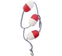 Red & White Floating Pool Rope - Safety Lane Divider for Swimming Pools, Various Lengths 5m to 23m, Ideal for Race Lanes & Depth Separation (4m/13ft)