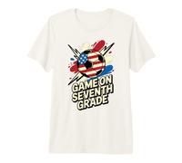 Red White Game ON Seventh Grade Soccer I Teach First Day Premium T-Shirt