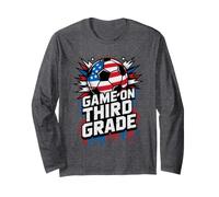 Red White Game ON Third Grade Soccer Happy First Day Teacher Long Sleeve T-Shirt