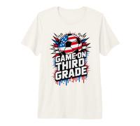 Red White Game ON Third Grade Soccer Happy First Day Teacher Premium T-Shirt