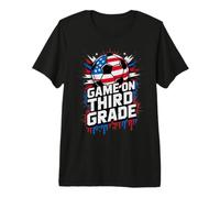 Red White Game ON Third Grade Soccer Happy First Day Teacher Premium T-Shirt