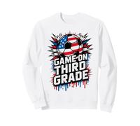 Red White GAME ON THIRD GRADE Soccer Happy First Day Teacher Sweatshirt