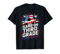 Red White Game ON Third Grade Soccer Happy First Day Teacher T-Shirt