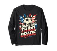 Red White Game ON Third Grade Soccer Ready Teacher Happy Long Sleeve T-Shirt
