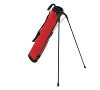 Red White Golf Stand Bag Single Divider with One Pocket, Lightweight Golf Club Storage Bag for Course Use Amateur and Pro Golfers