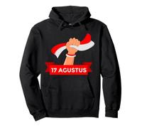 Red White Indonesian Flag 17 Agustus Pullover Hoodie