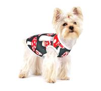 Red White Mushroom Print Lightweight Tank Top for Dogs Dog Shirts for Small Dogs Stretchy T Shirts Sleeveless Vest