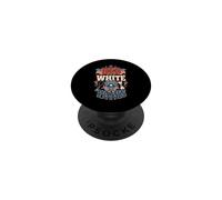 Red White Paws American Dog PopSockets Adhesive PopGrip